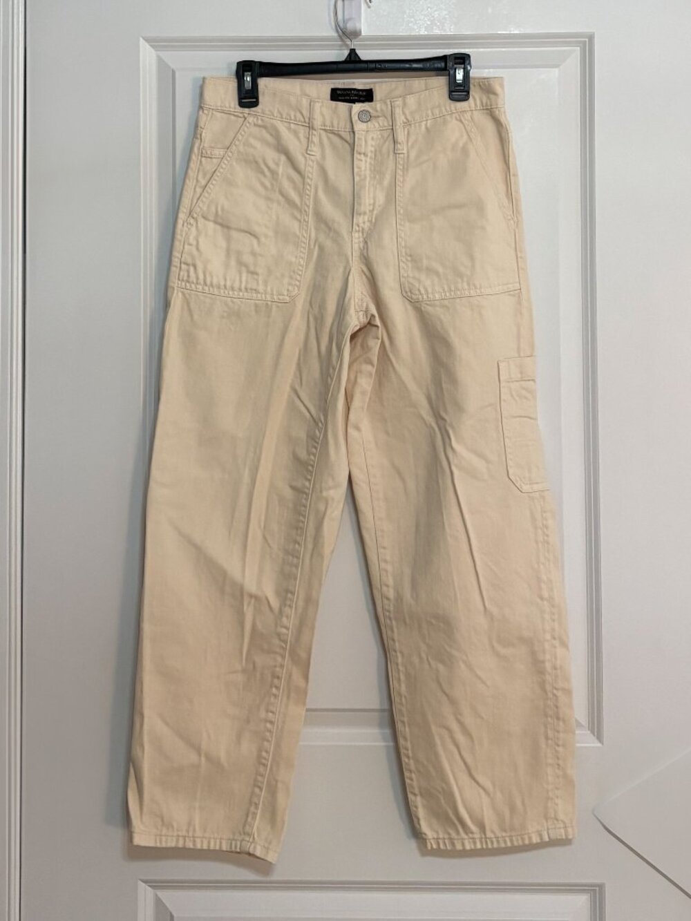 Banana Republic High Rise Ecru Carpenter Barrel Jeans Size 28/6